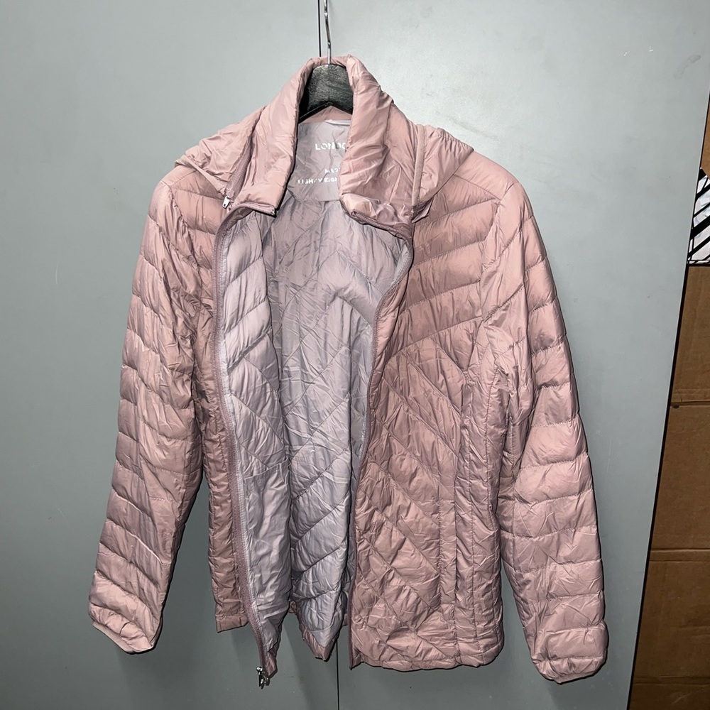 London Fog Foldable Pink Jacket Puff